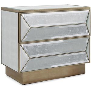 Catarina 34.25 X 30.75 inch Nightstand, Two-Drawer