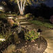 Tiki 12 6.5 watt Black Path Lighting in 3000K, Black on Aluminum, Path and Area Light, WAC Landscape