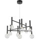 Terra LED 25.5 inch Black Chandelier Ceiling Light