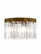 Ashton 4 Light 13 inch Hand Painted Palacial Bronze Flush Mount Ceiling Light