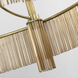Fisher Weisman Sutton LED 34.25 inch Antique-Burnished Brass Chandelier Ceiling Light
