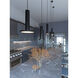 Luna LED 8 inch Black Pendant Ceiling Light