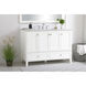 Sommerville 48 X 22 X 34 inch White Vanity Sink Set