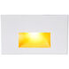 LEDme Step and Wall Lights 277 3.9 watt White On Aluminum Step Light in Amber, LED, 10.62 inch