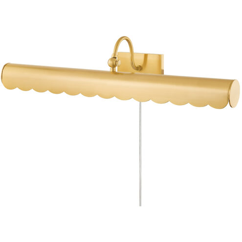 Fifi 75 watt 30.31 inch Aged Brass Picture Light Wall Light
