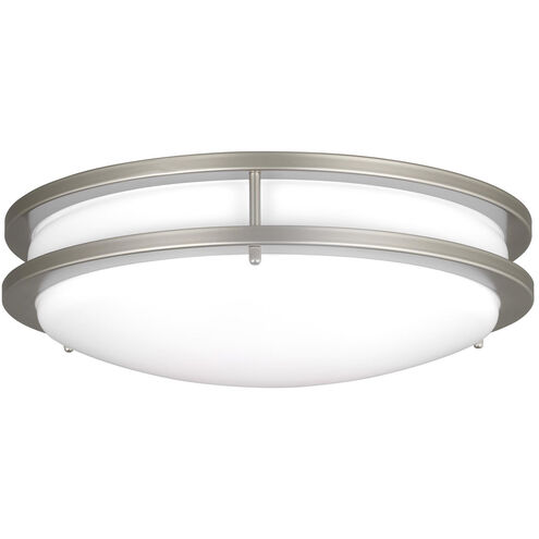 Mahone LED 14.5 inch Painted Brushed Nickel Flush Mount Ceiling Light, Medium