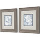 Seabed Scene Blue and Gray Framed Art, Propac