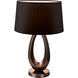 Elisa 21 inch 15.00 watt Deep Taupe Table Lamp Portable Light