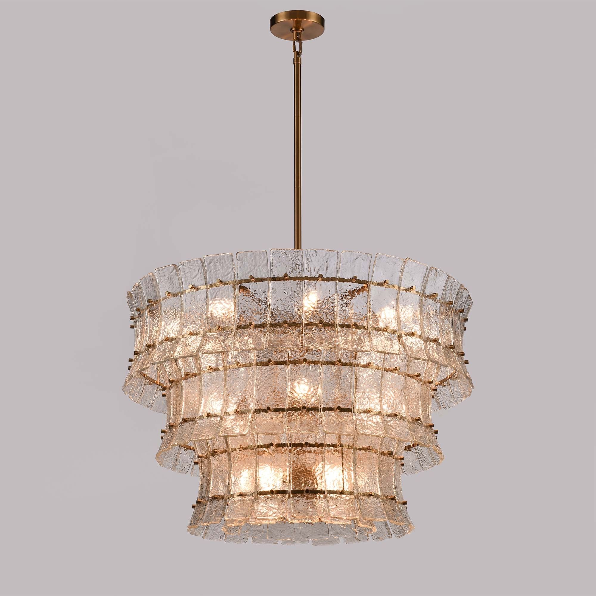 Sophie 16 Light 35.5 inch Lacquered Gold Pendant Ceiling Light