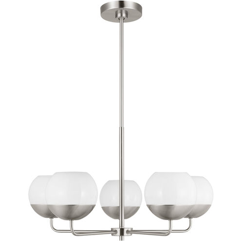 Alvin 5 Light 26 inch Brushed Nickel Chandelier Ceiling Light