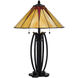 3105 Tiffany 25 inch 60.00 watt Dark Bronze Table Lamp Portable Light