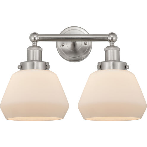 Fulton 2 Light 16 inch Brushed Satin Nickel Bath Vanity Light Wall Light