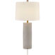 Amanda 32 inch 100.00 watt Distressed White Table Lamp Portable Light, Coco & Dash