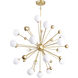 Element LED 39 inch Sun Gold Chandelier Ceiling Light