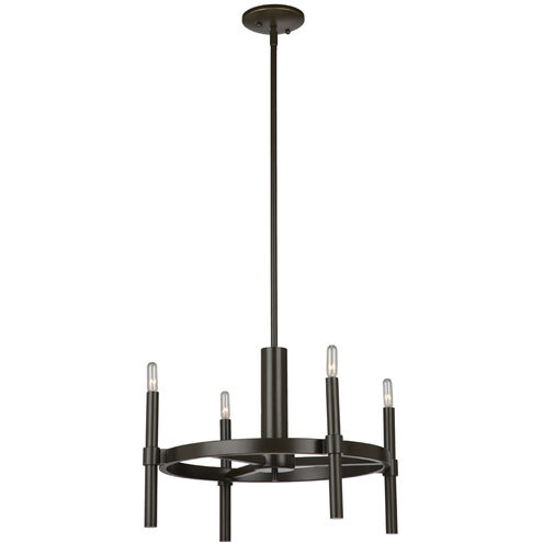 Encore 4 Light 20 inch Polished Nickel Up Chandelier Ceiling Light