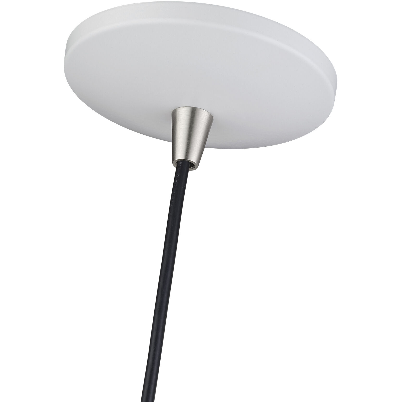 Kuppola 9.25 inch White with Brushed Nickel Accents Pendant Ceiling Light, Globe
