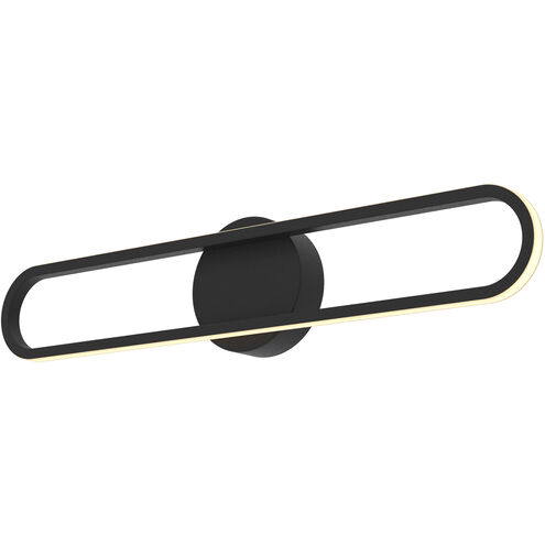 Sienna LED 22.75 inch Black Vanity Light Wall Light
