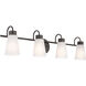 Erma 4 Light 32.5 inch Olde Bronze Bath Vanity Light Wall Light, 4 Arm