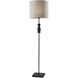 Elton 68 inch 100 watt Black and Black Rubber Wood Floor Lamp Portable Light