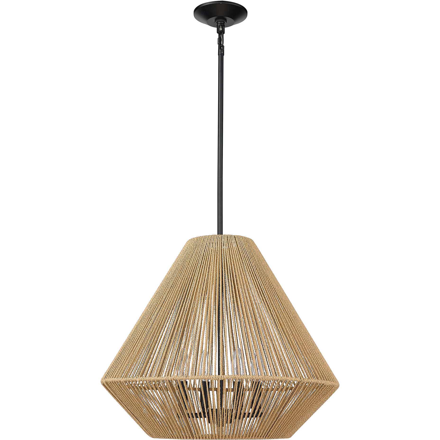 Valentina Pendant Ceiling Light in Natural Raphia