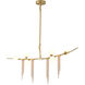 Canada 6 Light 4 inch Gold Chandelier Ceiling Light