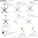Soho 10 Light 28 inch Polished Chrome with Polished Brass Accents Chandelier Ceiling Light