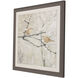 Budding Willow Neutral and Orange and Gray and Brown Framed Art