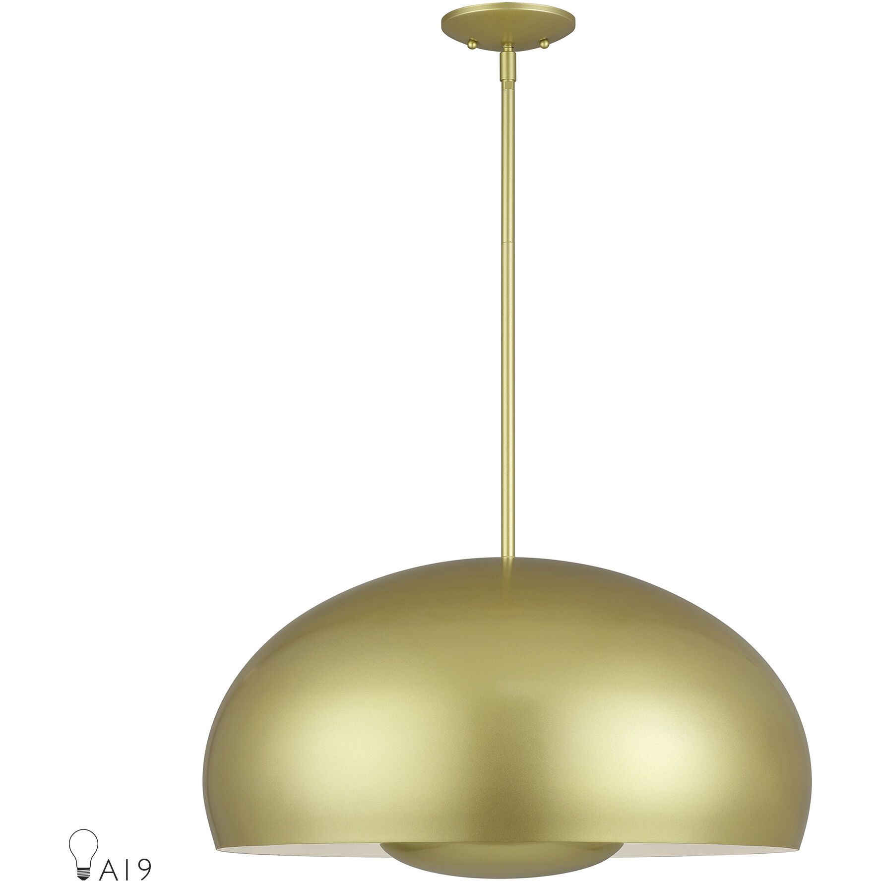 Domma 4 Light 22.5 inch Soft Gold Pendant Ceiling Light
