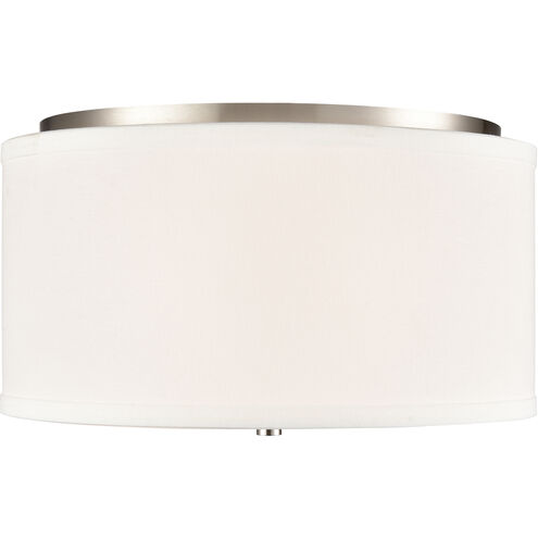 Guyten 2 Light 13 inch Brushed Nickel Indoor Flushmount Ceiling Light