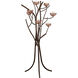 Lowcountry 40 watt Darkened Bronze and Copper Mesh Floor Lamp Portable Light