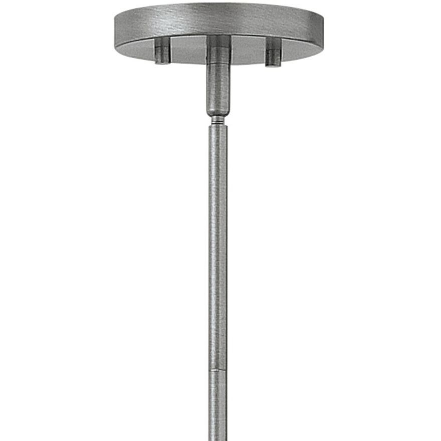 Fulton 4 Light 22 inch Aged Zinc with Antique Nickel Indoor Foyer Light Ceiling Light