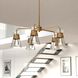 Harper 5 Light 27 inch Natural Brass Chandelier Ceiling Light