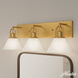 Carrington Isle 3 Light 27.25 inch Luxe Gold Vanity Light Wall Light