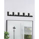 Verona 5 Light 29.5 inch Matte Black Vanity Light Wall Light