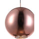 Reflection 1 Light 16 inch Copper Pendant Ceiling Light