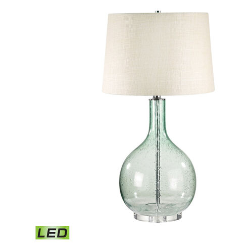South Oyster Bay 28 inch 9.5 watt Green with Clear Table Lamp Portable Light