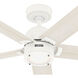 Erling 52 inch Fresh White with Bleached Alder/Fresh White Blades Ceiling Fan