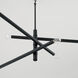 Zane 6 Light 33 inch Matte Black Chandelier Ceiling Light