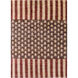 Scarborough 132 X 96 inch Dark Red, Ink, Beige, Dark Brown Rug