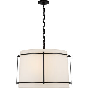 Visual Comfort Carrier and Company Callaway LED 25 inch Bronze Hanging Shade Ceiling Light, Large S5687BZ-L/FA - Open Box