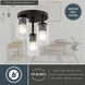 Park Ridge 3 Light 10.5 inch Matte Black Flush Mount Ceiling Light