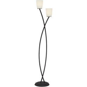 Everly 63 inch 60.00 watt Black Floor Lamp Portable Light, KI Essentials