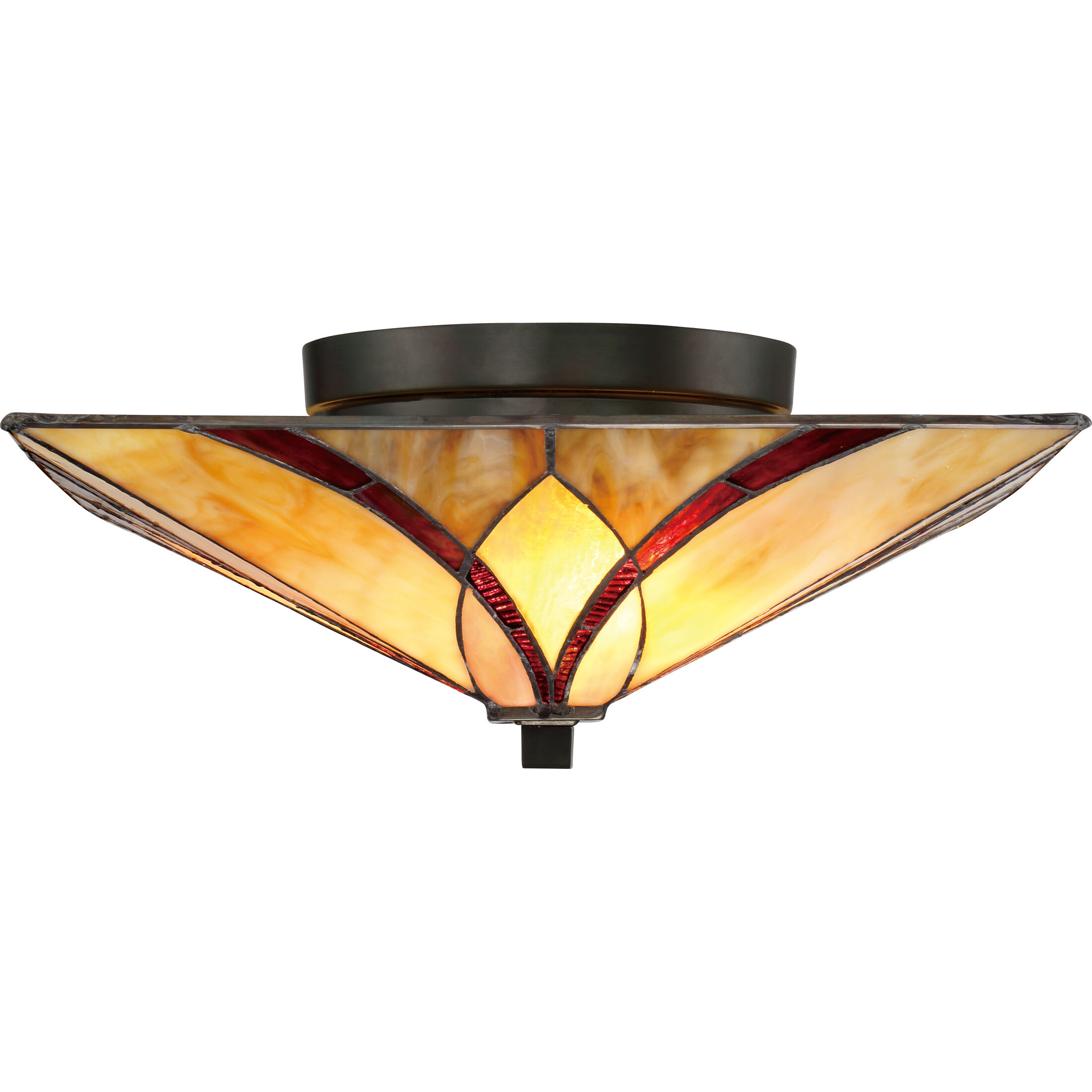 Asheville 2 Light 15 inch Valiant Bronze Flush Mount Ceiling Light, Naturals