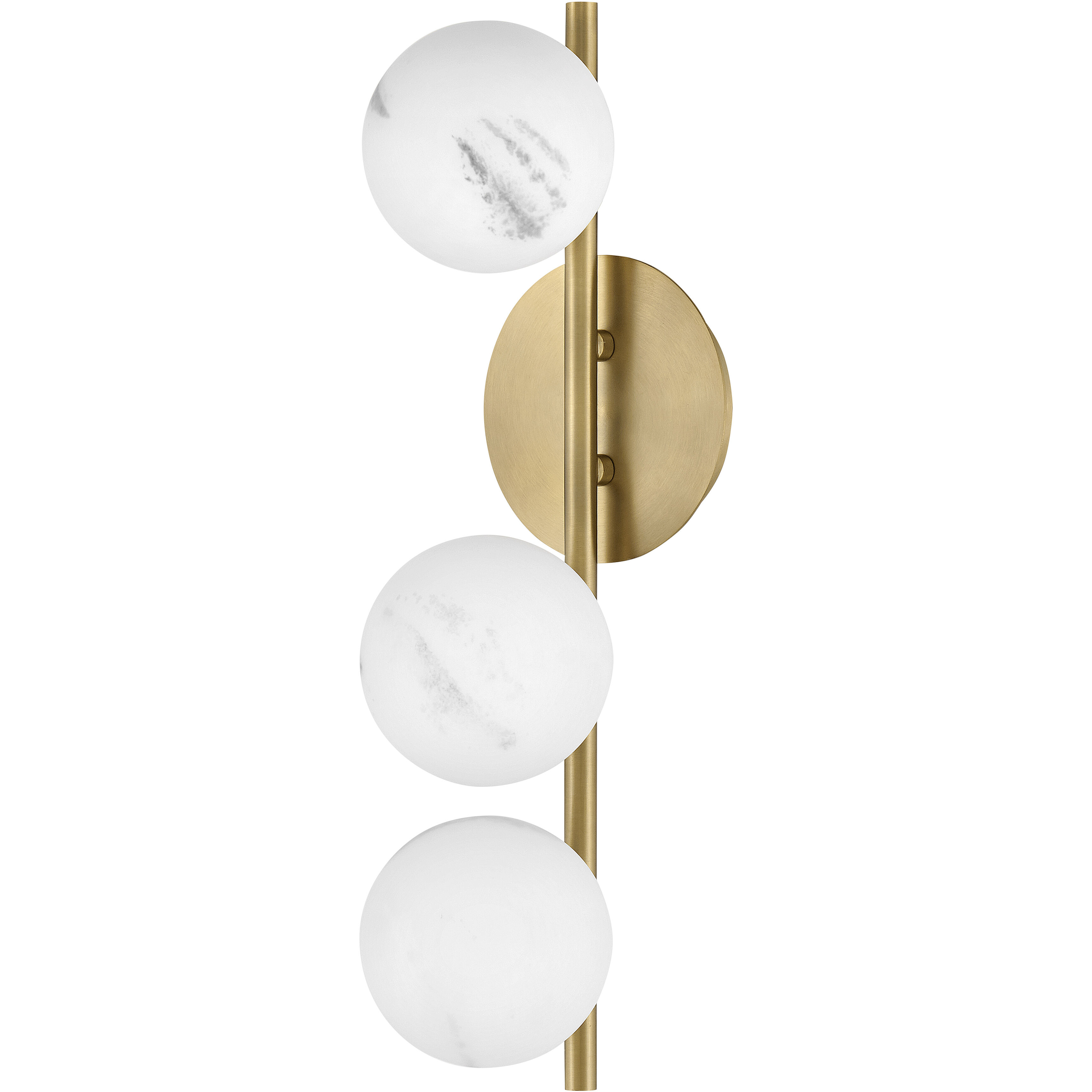 Selene LED 6 inch Lacquered Brass Sconce Wall Light in Swirled, Sconce
