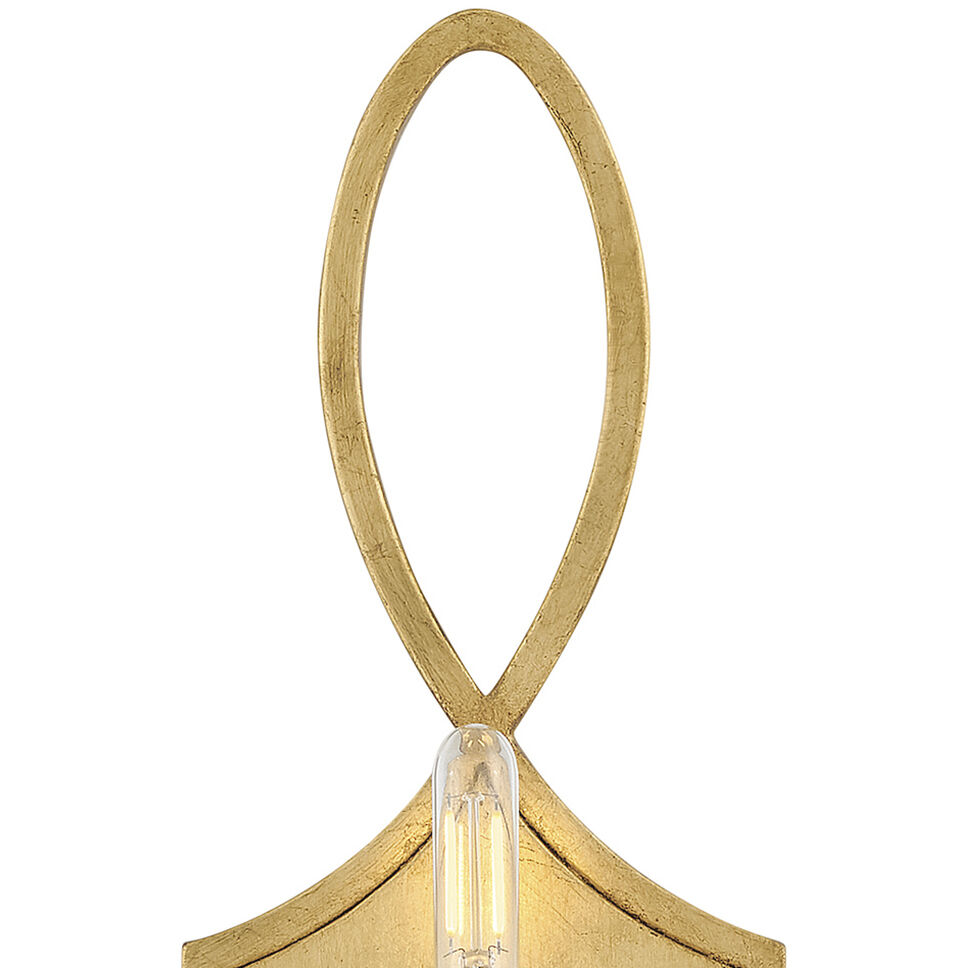 Leona 1 Light 5.75 inch Distressed Brass ADA Sconce Wall Light