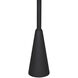 Hiro 24.5 X 17 inch Matte Black Side Table