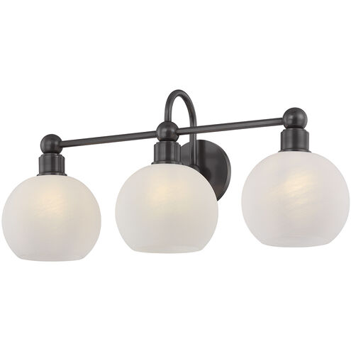 Jerica 3 Light 24.5 inch Old Bronze Bath and Vanity Wall Light