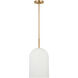 Neblina LED 10 inch Satin Brass Pendant Ceiling Light