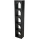 Aqueduct Matte Black Bookcase, C