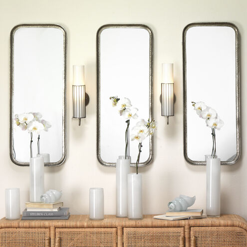 Gwendolyn 16 X 4 inch Vases in White Glass, Set of 3